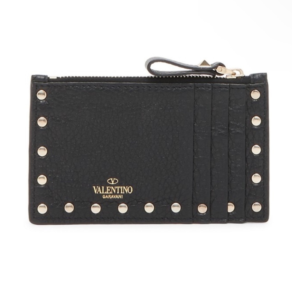 Valentino Rockstud Coin Purse and Card Case
